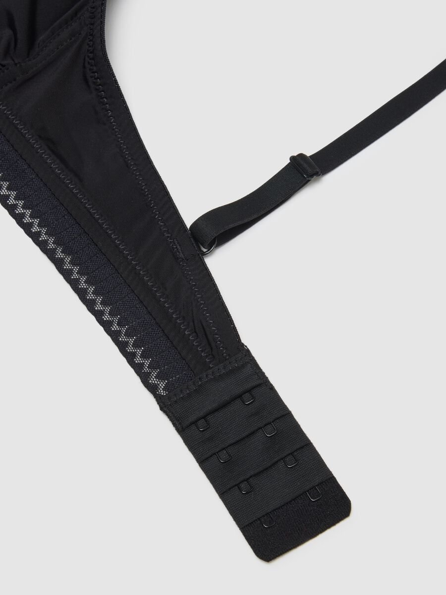 Reggiseno a triangolo nero in tessuto elasticizzato_1