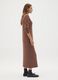 Stretchy Brown Maternity Dress_2