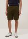 Green cotton-blend cargo Bermuda shorts_1