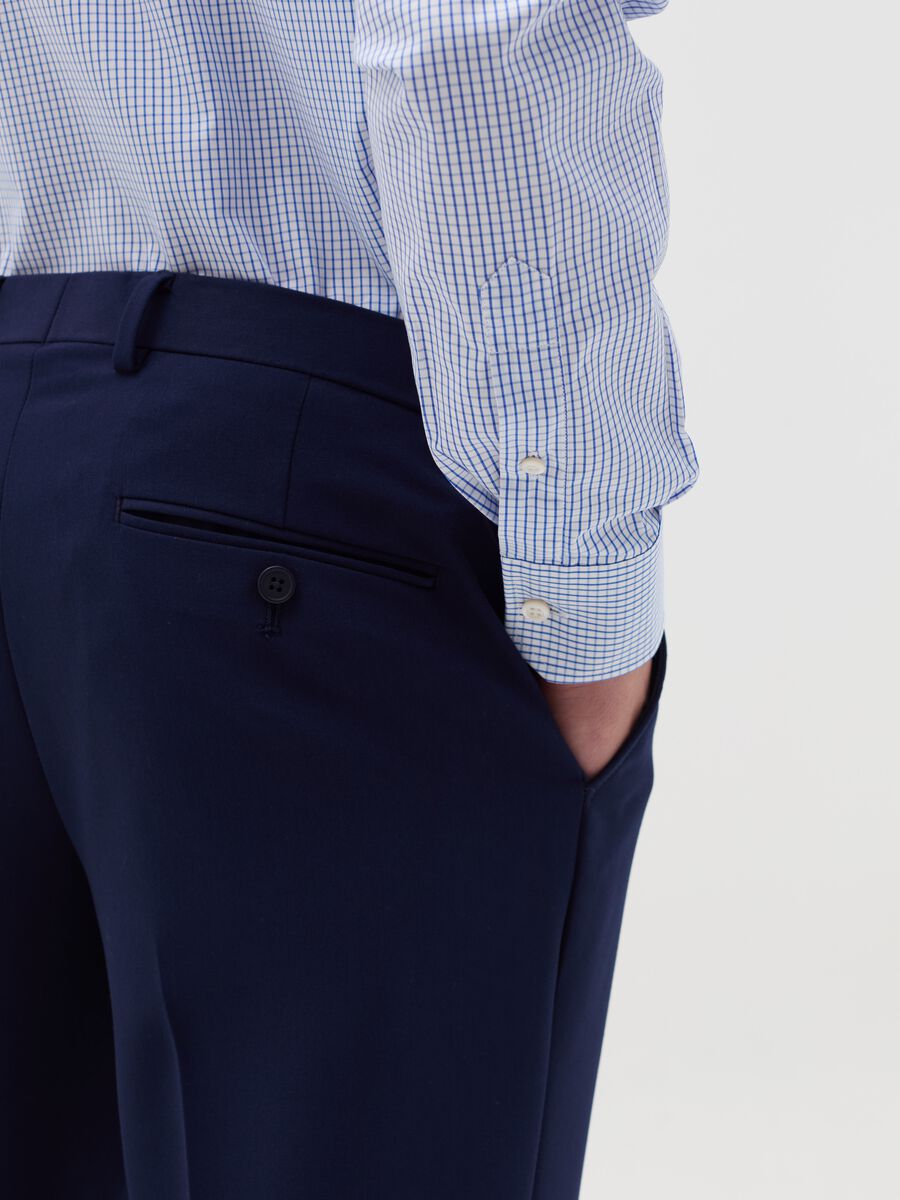Regular-fit micro check shirt_2