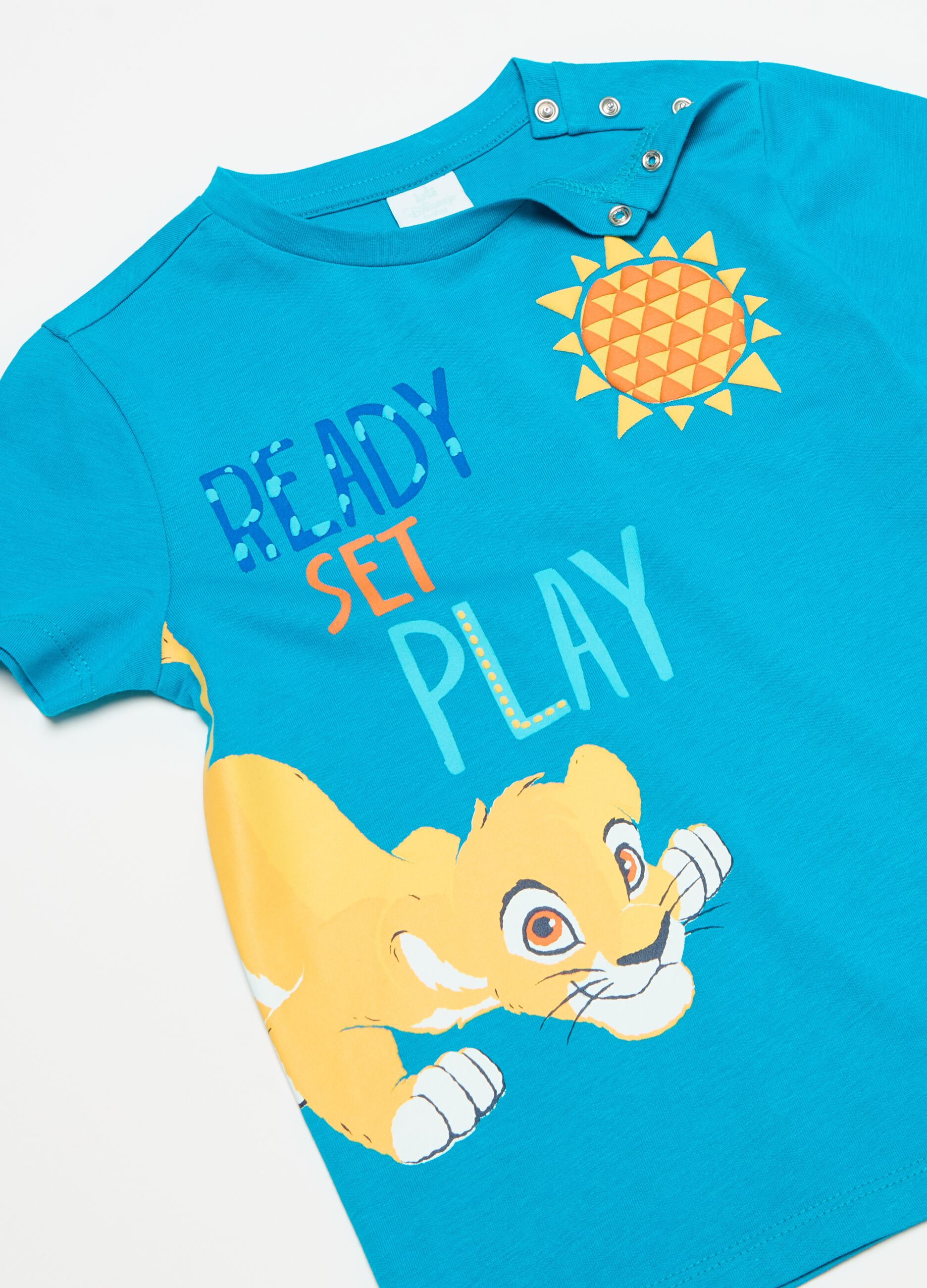 Jogging set in cotone con stampa Il Re Leone
