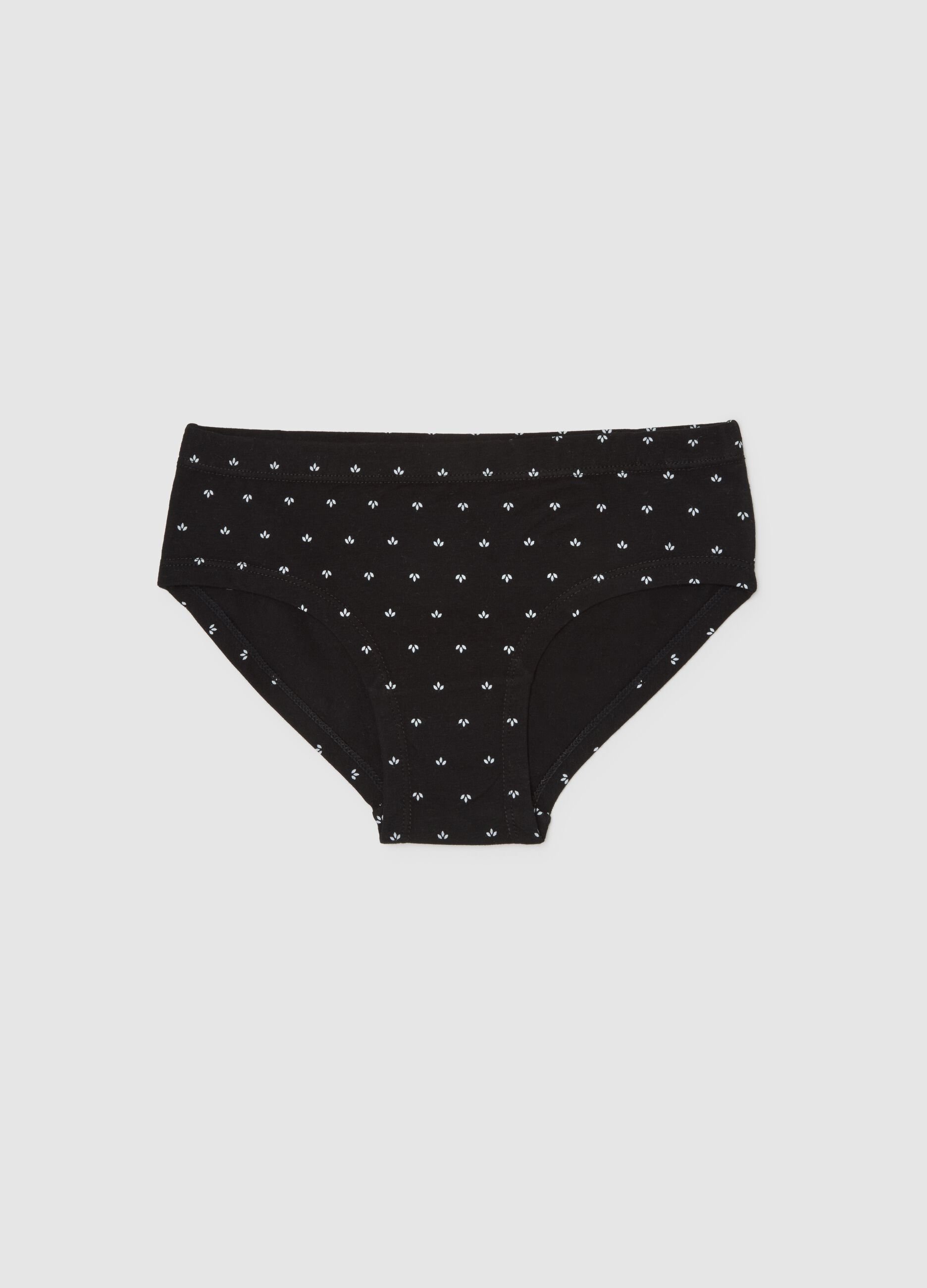 Girls' multicoloured stretch cotton panties