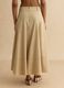Gonna beige lunga in puro cotone_2