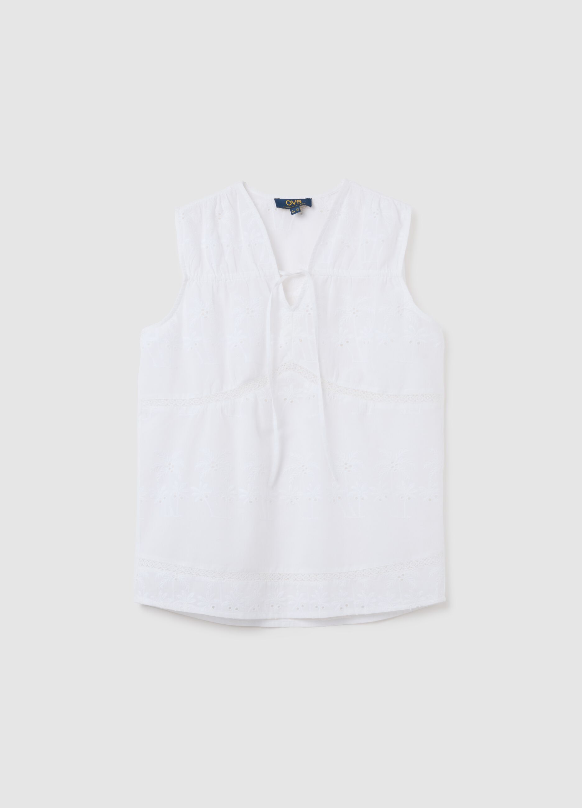 Women's pure cotton white blouse regular fit