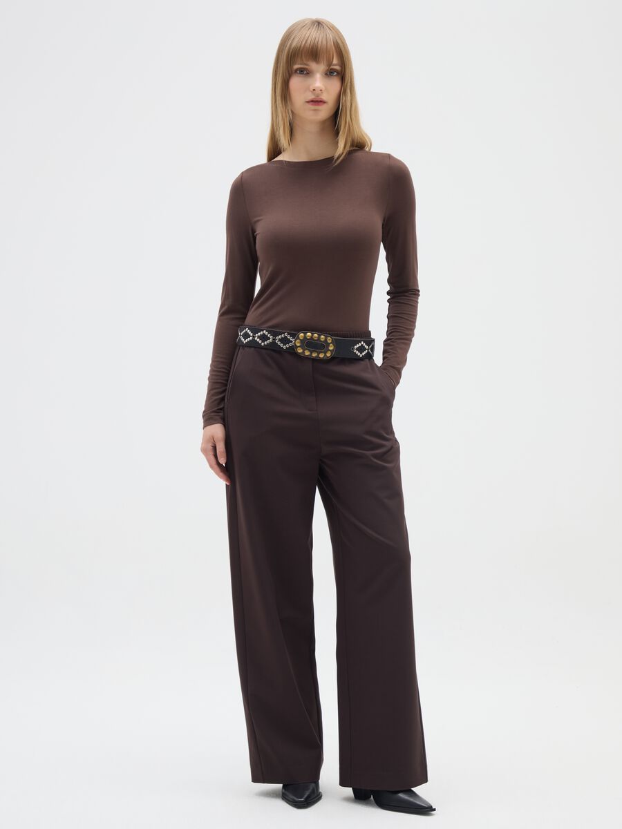 Grey Wide-Leg Trousers_0