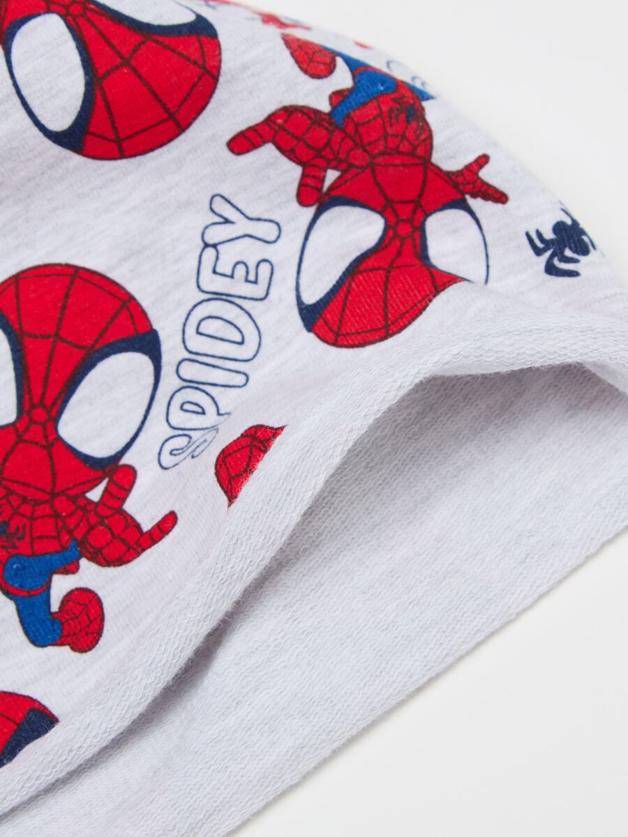 French terry hat with Spidey print_1