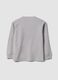 T-shirt grigia in puro cotone con girocollo e stampa Top Speed Driver_1