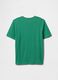 Green short sleeve cotton t-shirt for boys GAP Kids_1