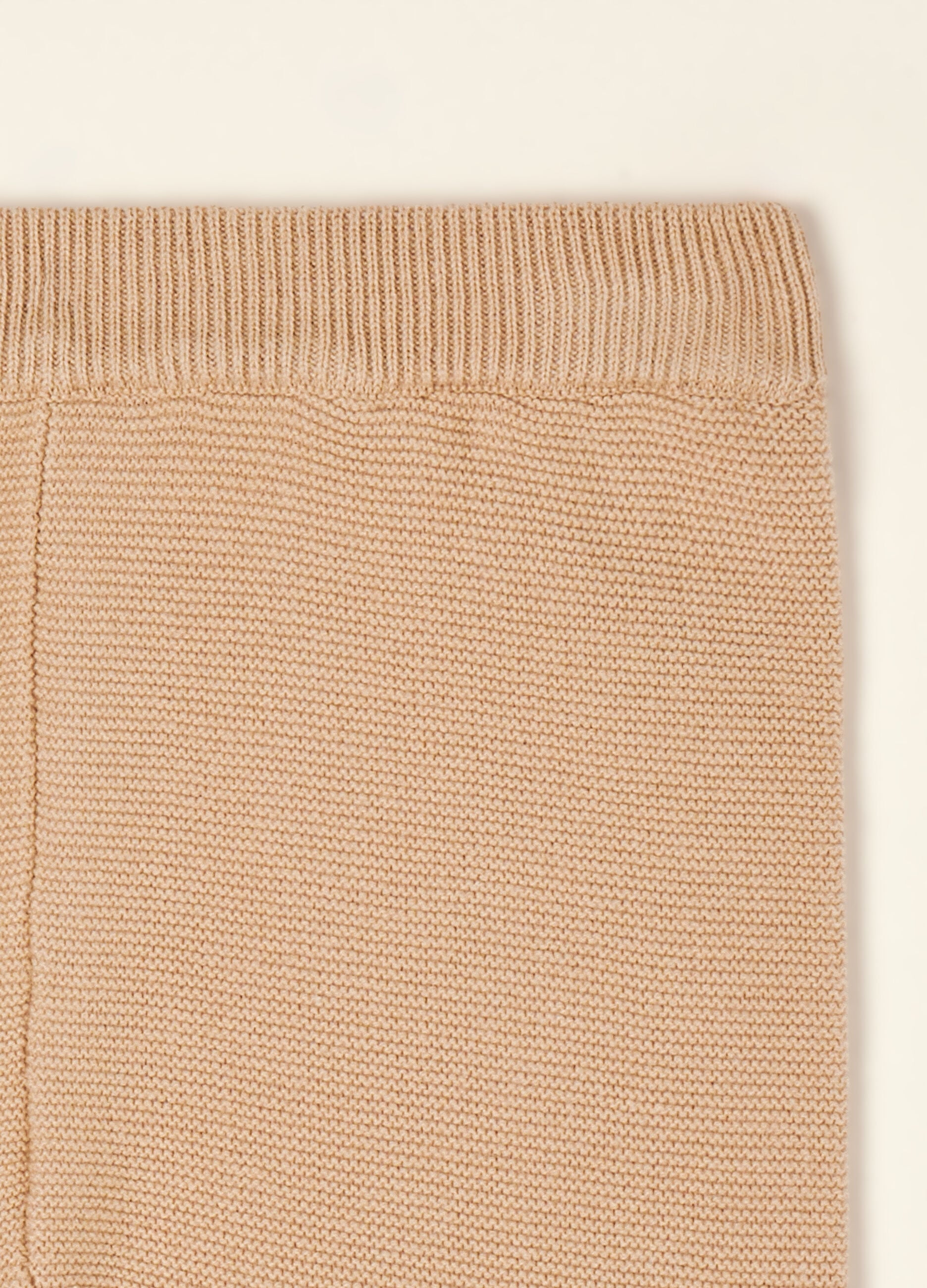 Beige pure cotton set with top and trousers