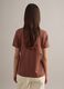 Brown crew neck pure cotton regular fit T-shirt_3