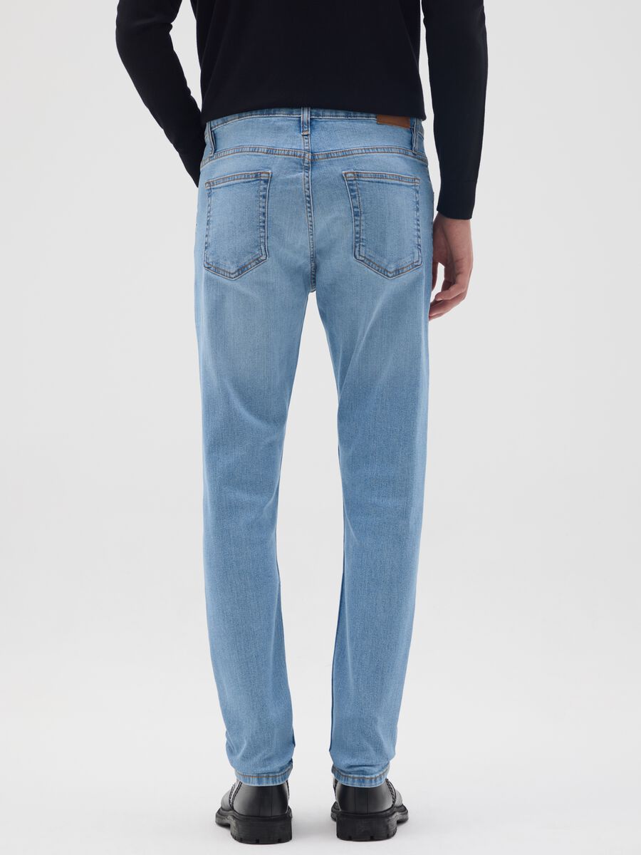 Light blue skinny fit denim jeans_2