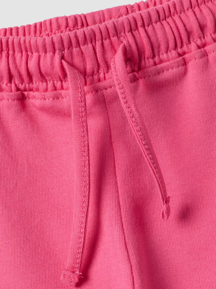 Girls&rsquo; pink pure cotton shorts, regular fit_2