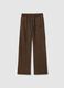 Brown jogger trousers in cotton blend regular fit_4