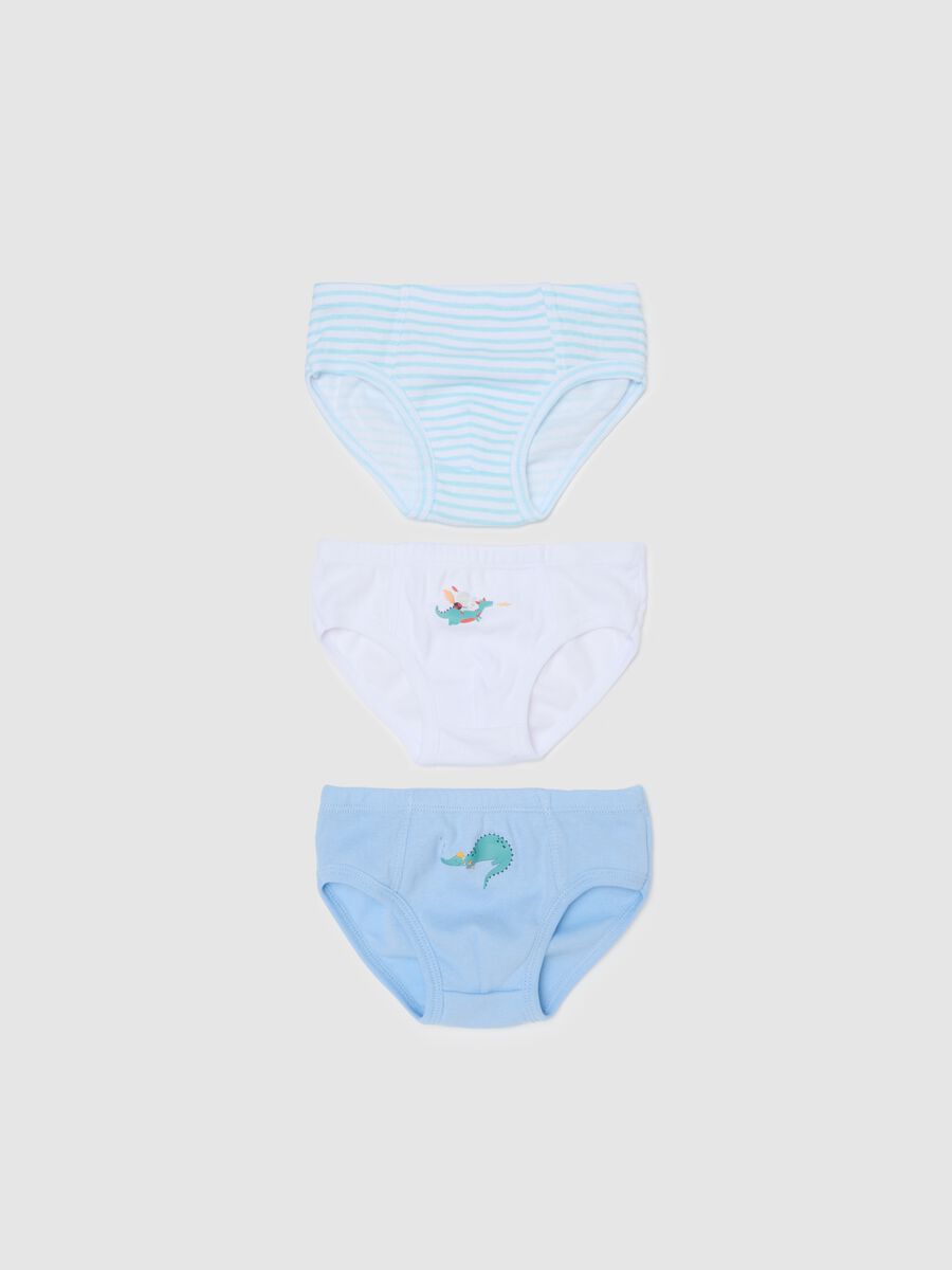Children's briefs in pure cotton multicolour regular fit_0