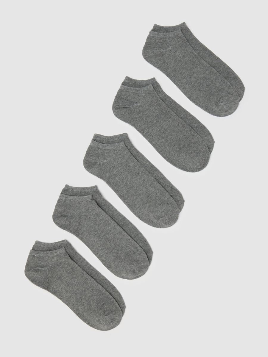 Men's Grey Cotton Blend Sock Multipack_0