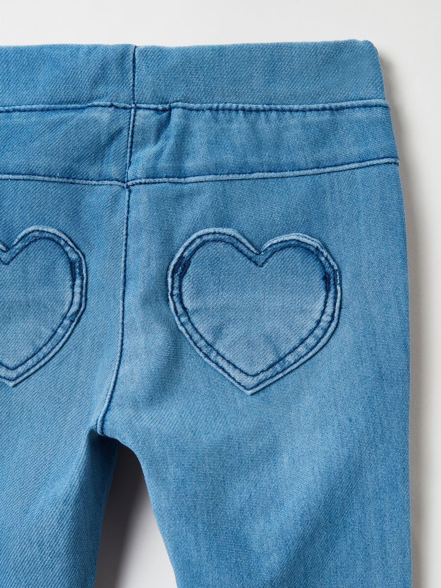 Jeggings with heart patch_1