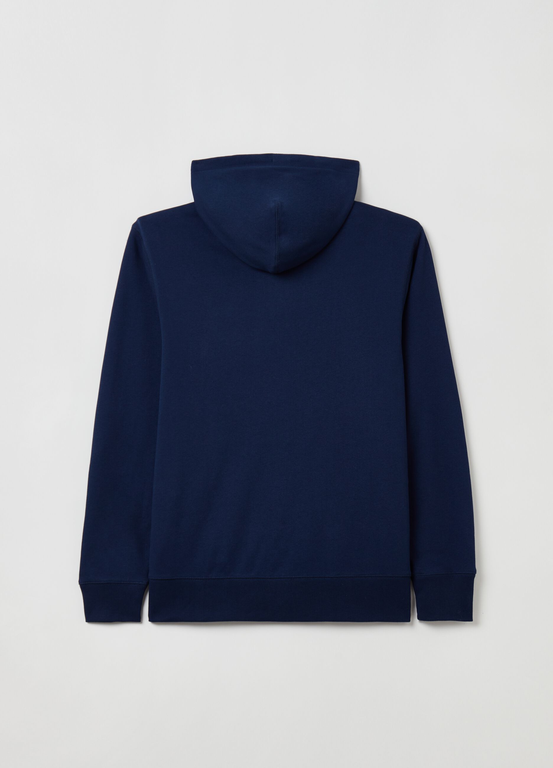 Full-zip in French Terry con ricamo logo