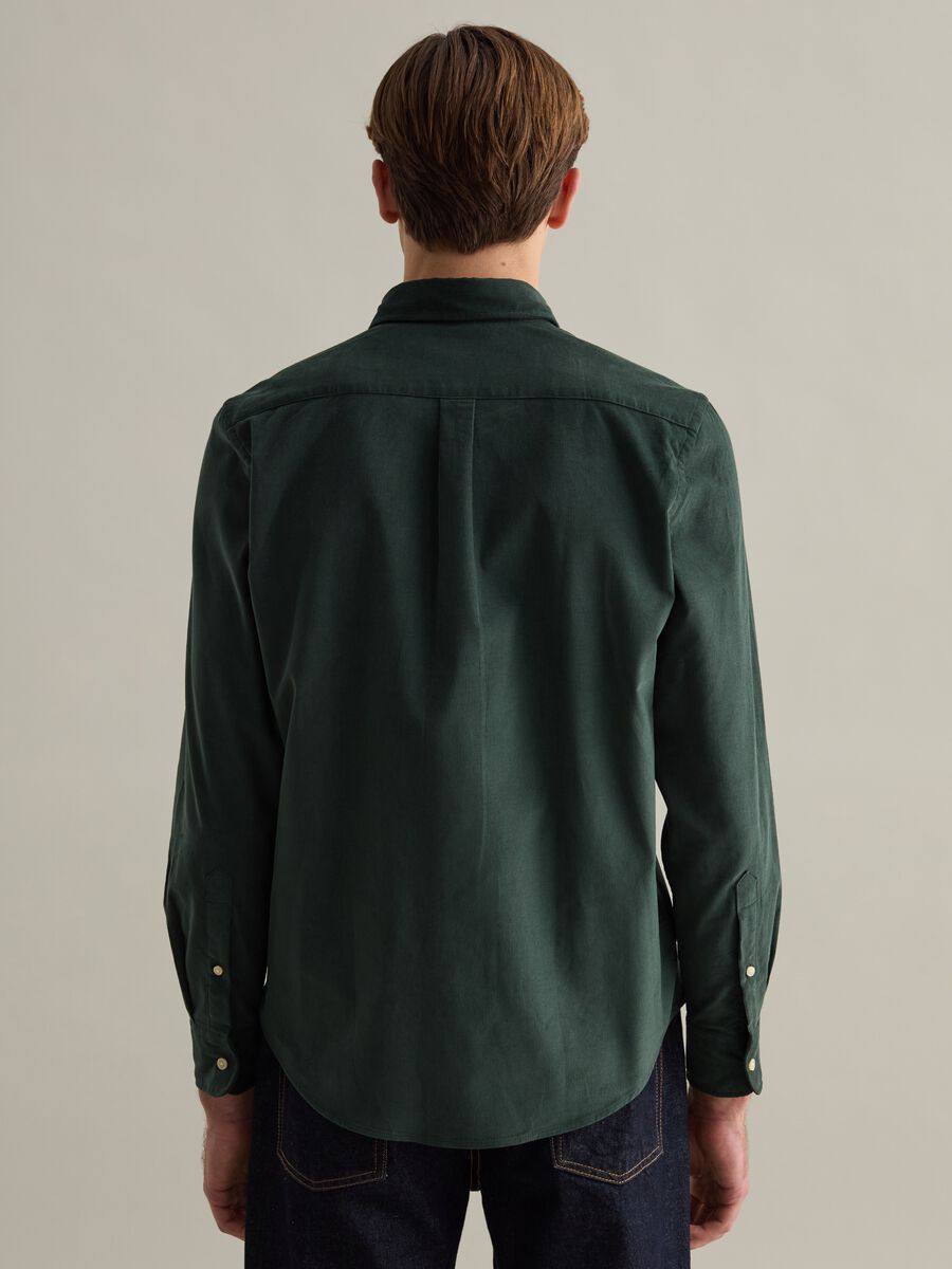 Corduroy shirt with button-down collar_2