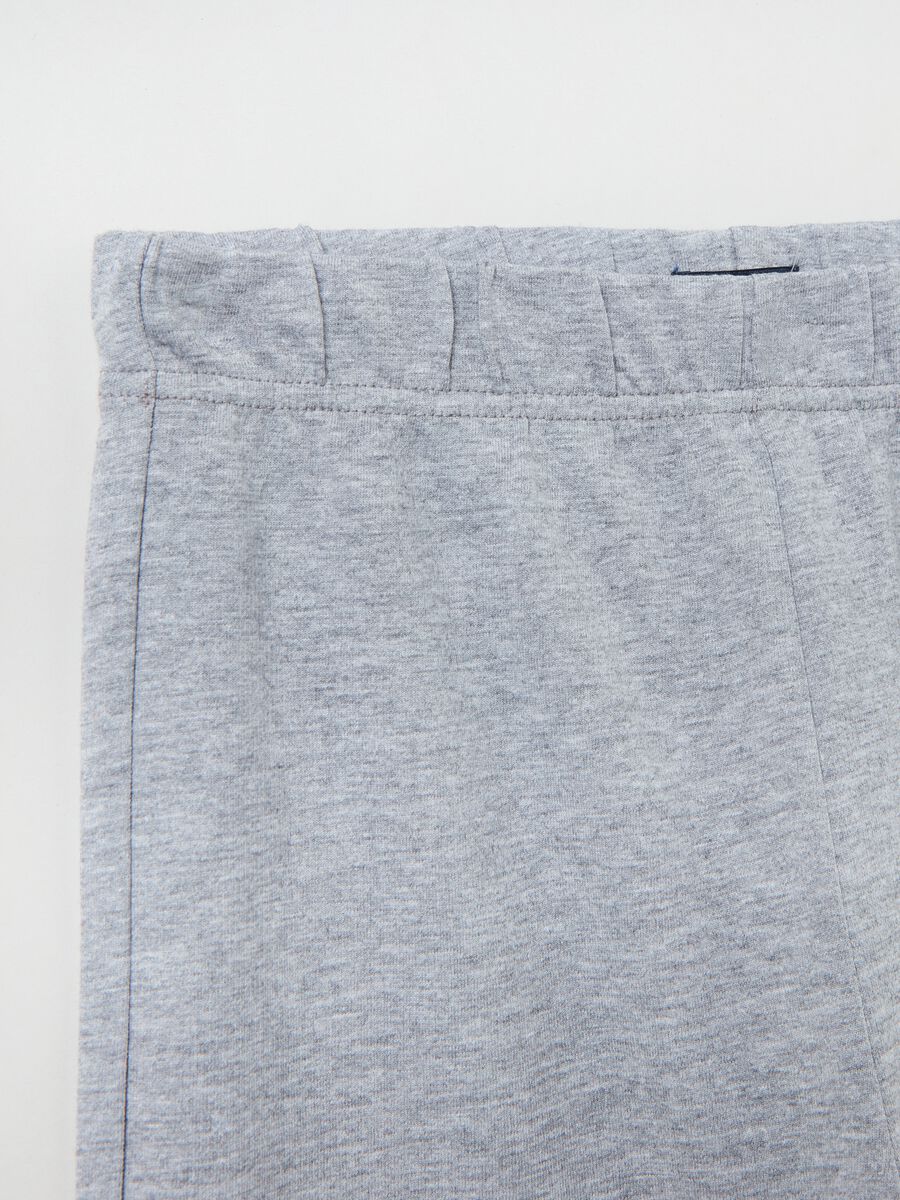 Joggers in felpa con profili elasticati_0