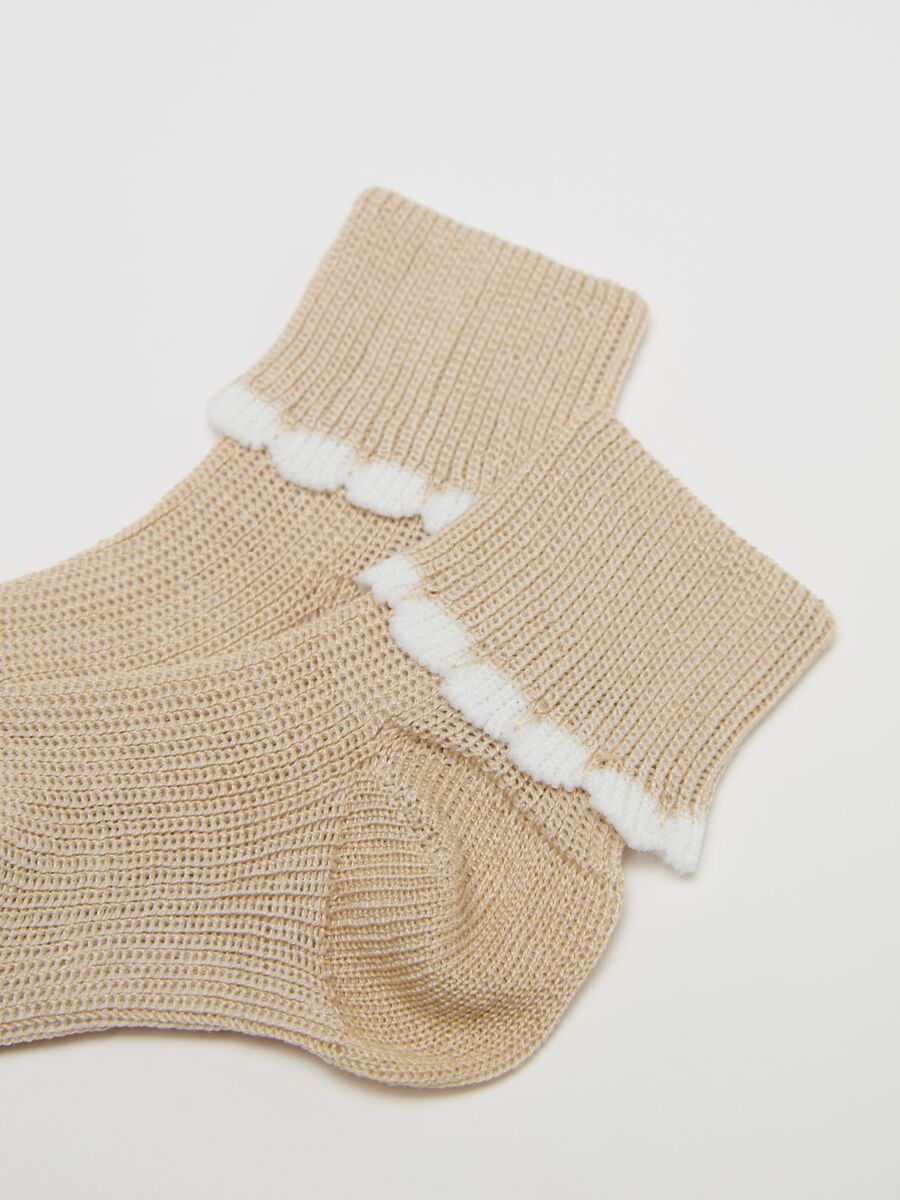 Two-pair pack first days short socks_1