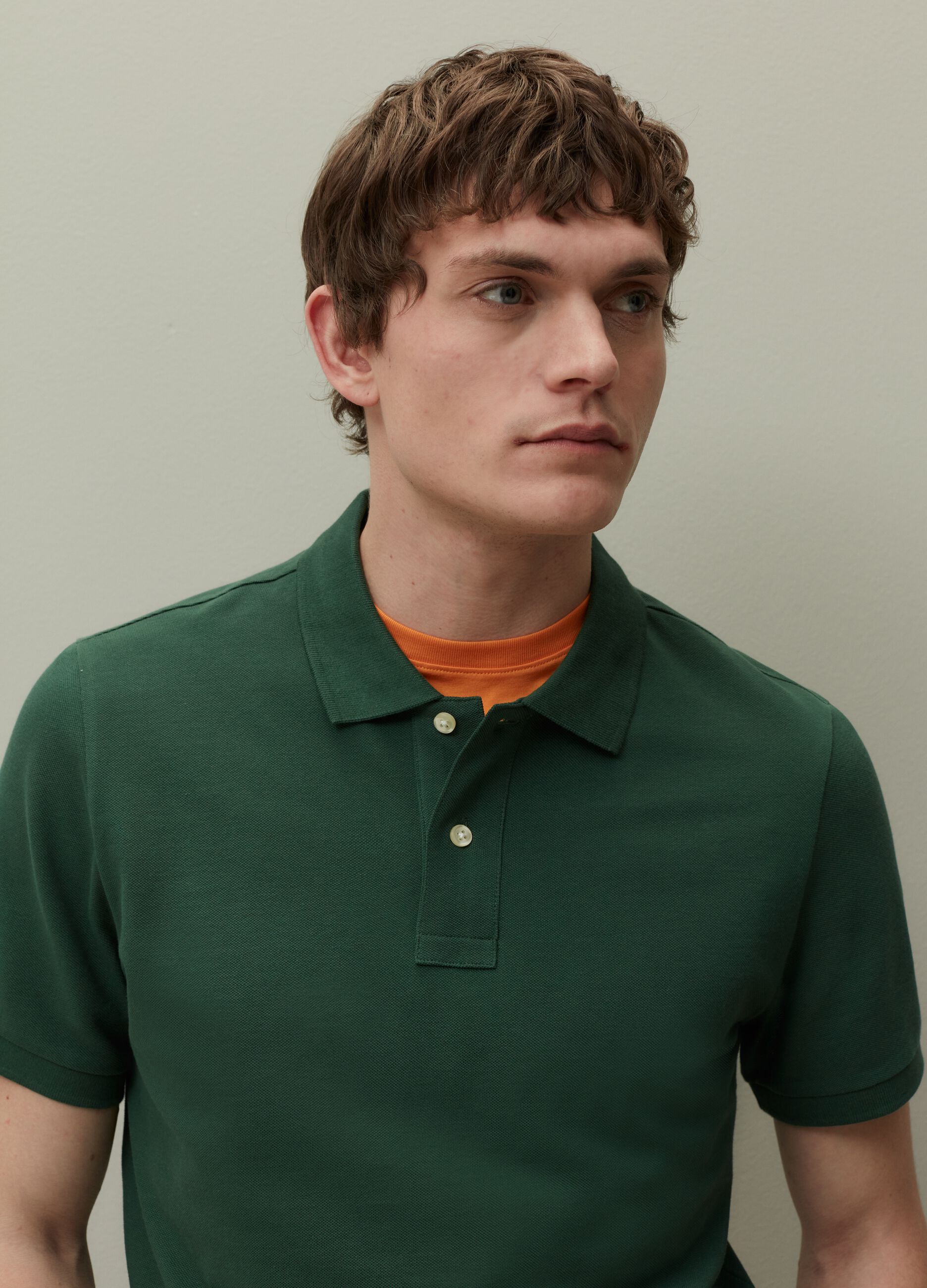 Supima cotton pique polo shirt