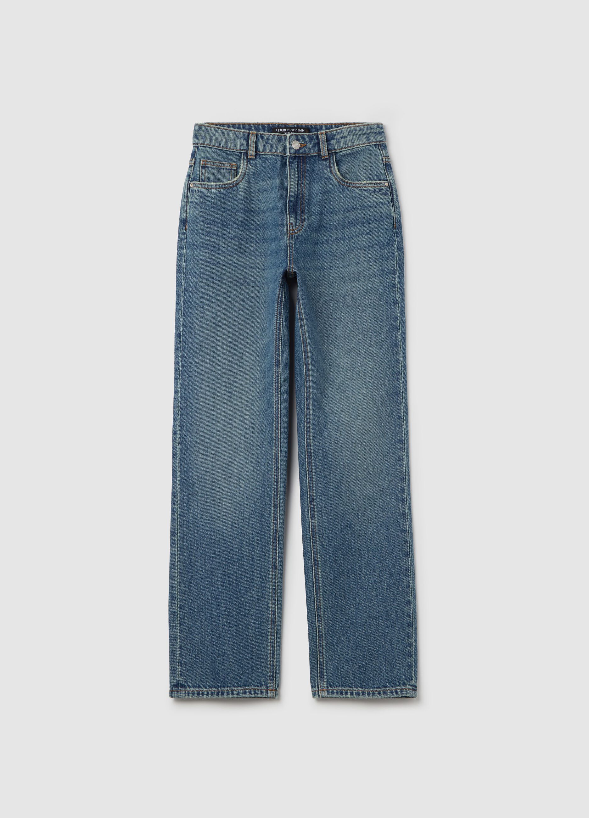 Straight-fit jeans with five pockets