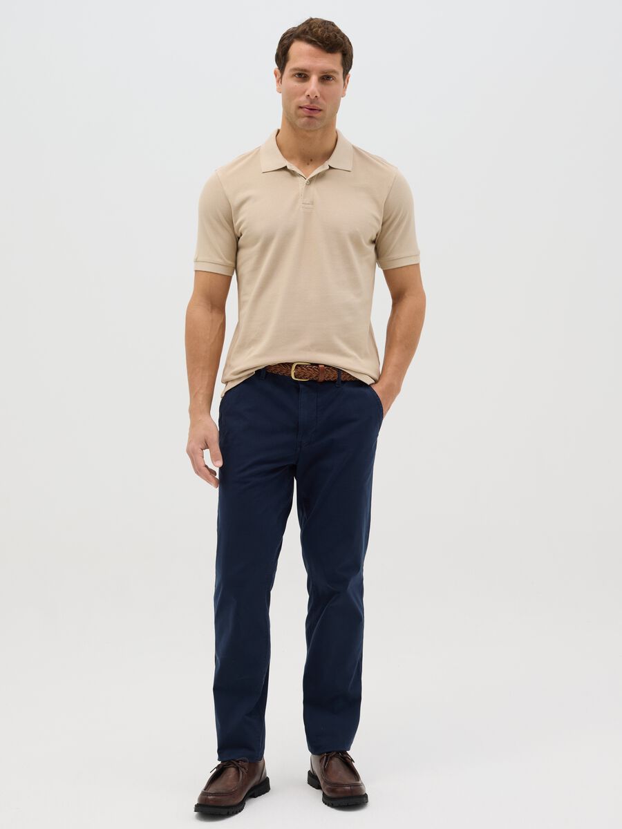 100% cotton piqué polo shirt_1