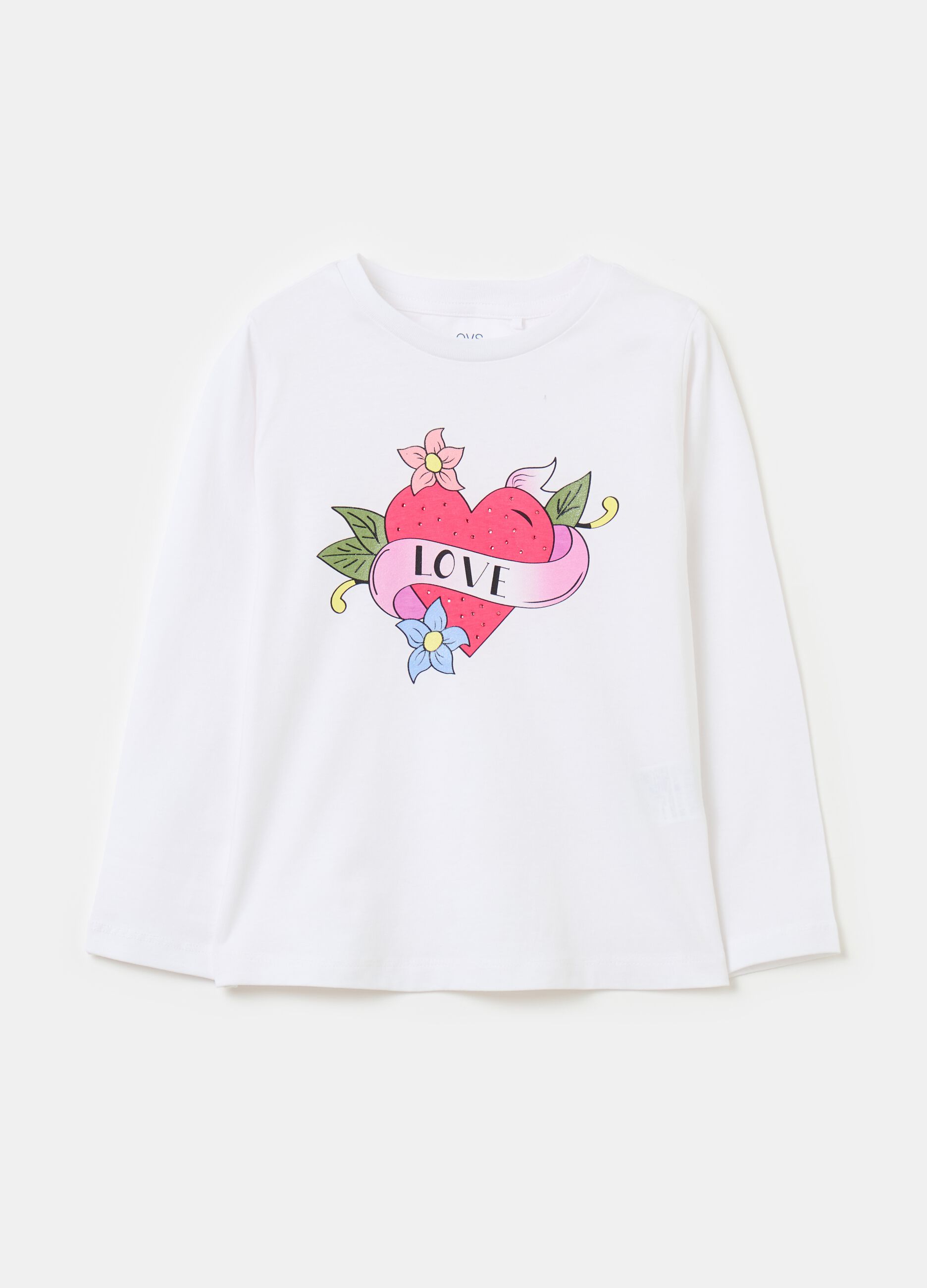 Long-sleeved T-shirt with print