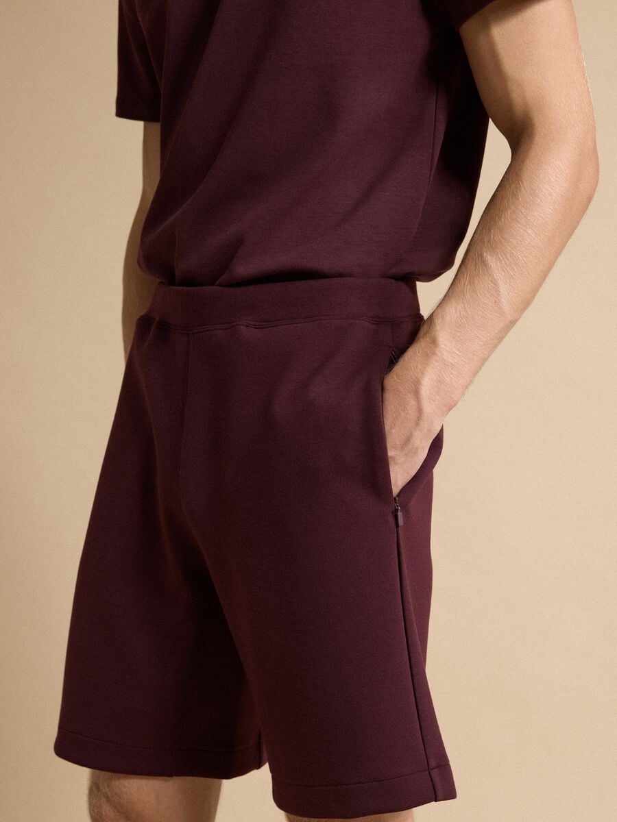 Shorts marroni traspiranti in tessuto elasticizzato 2 Way Stretch_2
