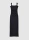 Ruched Black Long Dress_5