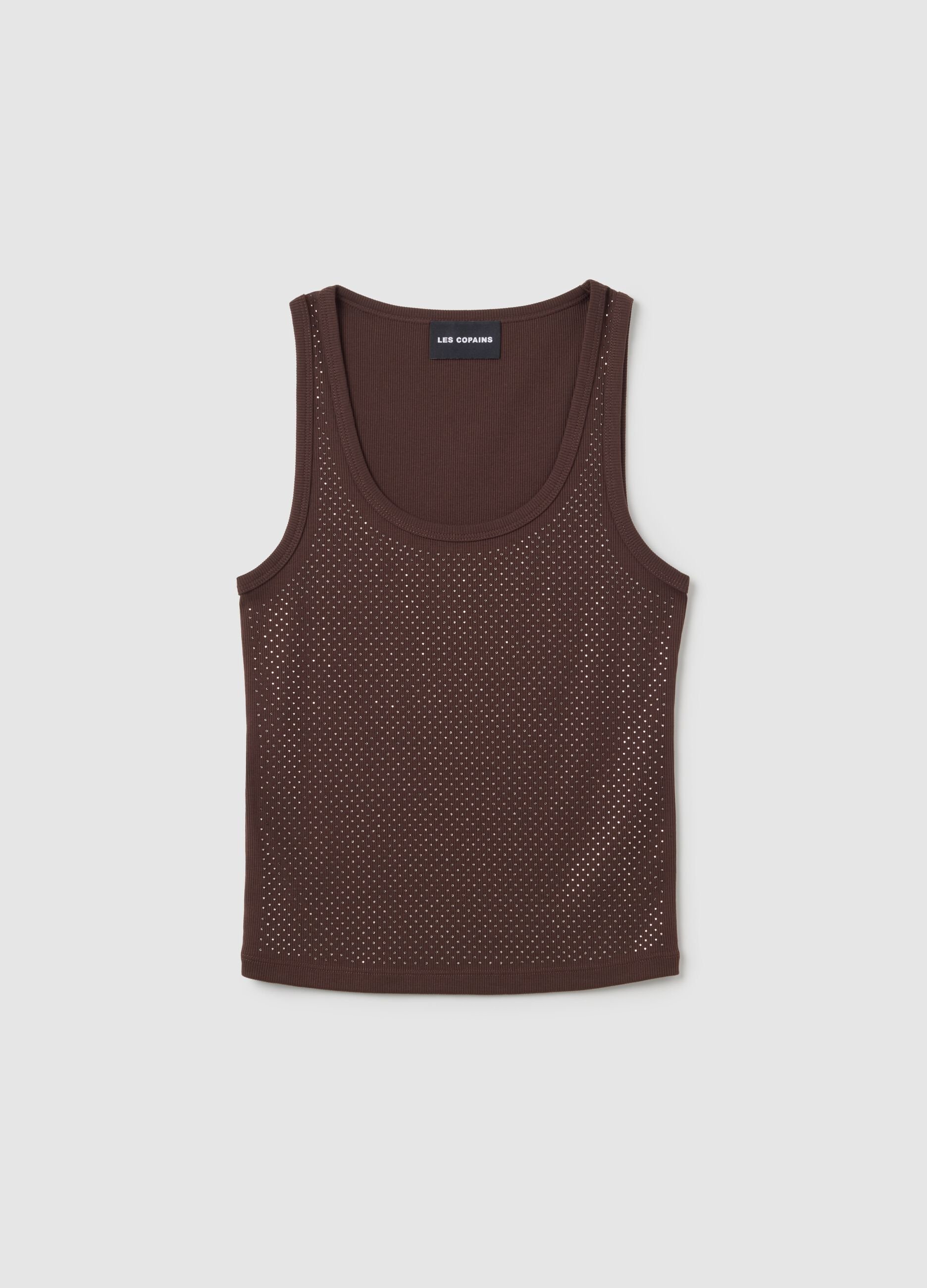 Women's Beige Mix Fitted Vest