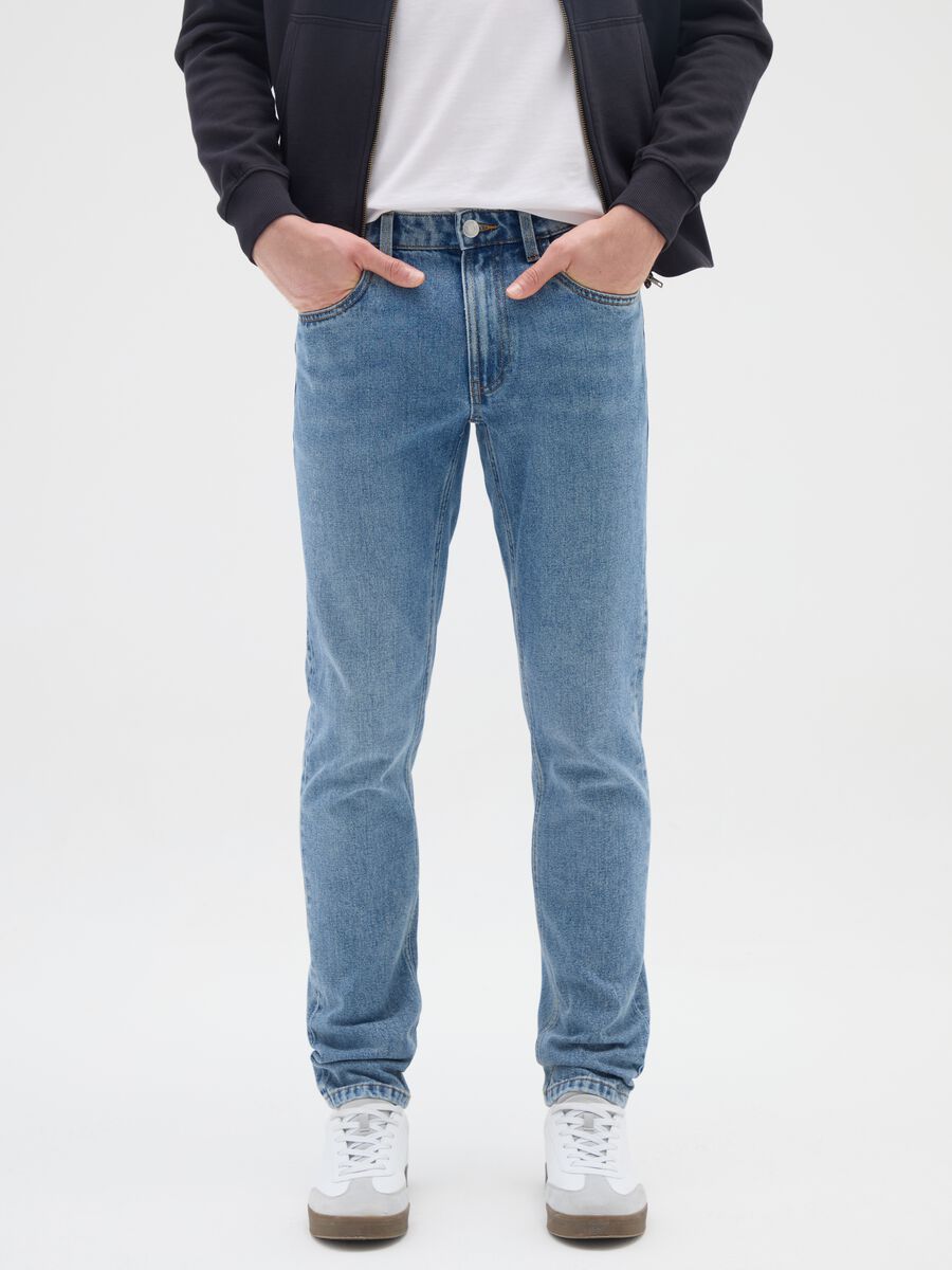 Blue Slim Fit Denim Jeans_1