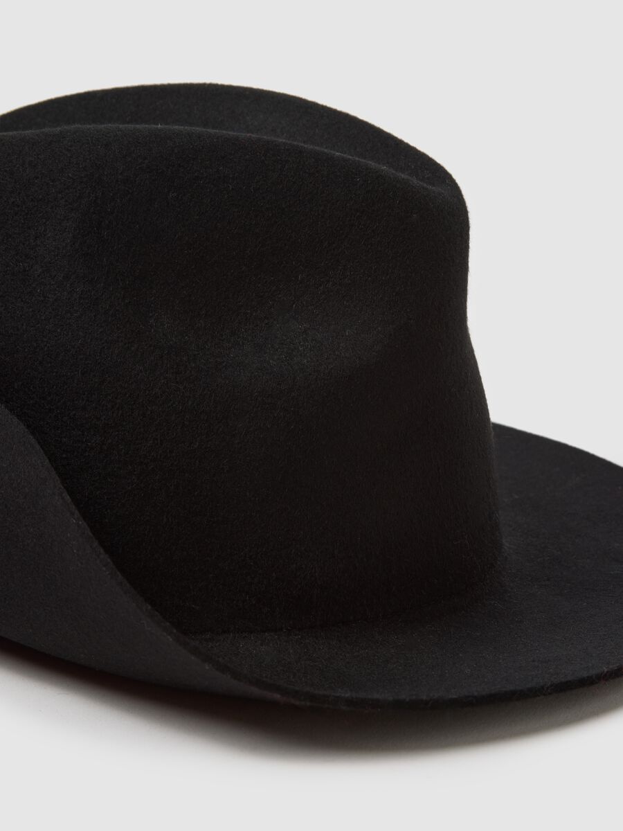 Black Jersey Fedora Hat_3