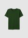 Green pure cotton regular fit T-shirt_4