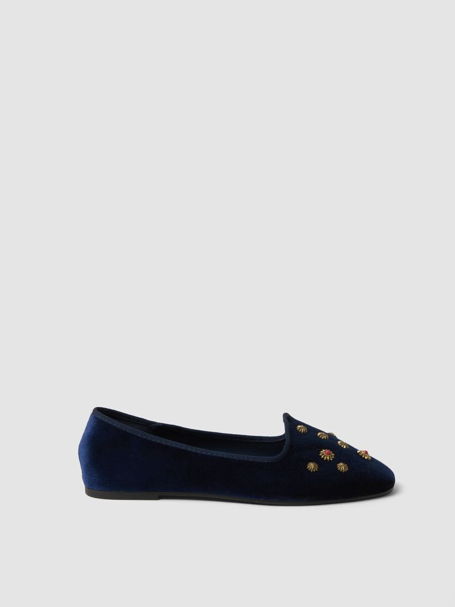 Blue Friulane with gold jewelled embellishments_0