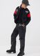 Black cotton-blend sweatshirt for boys with Chicago Bulls graphics_0