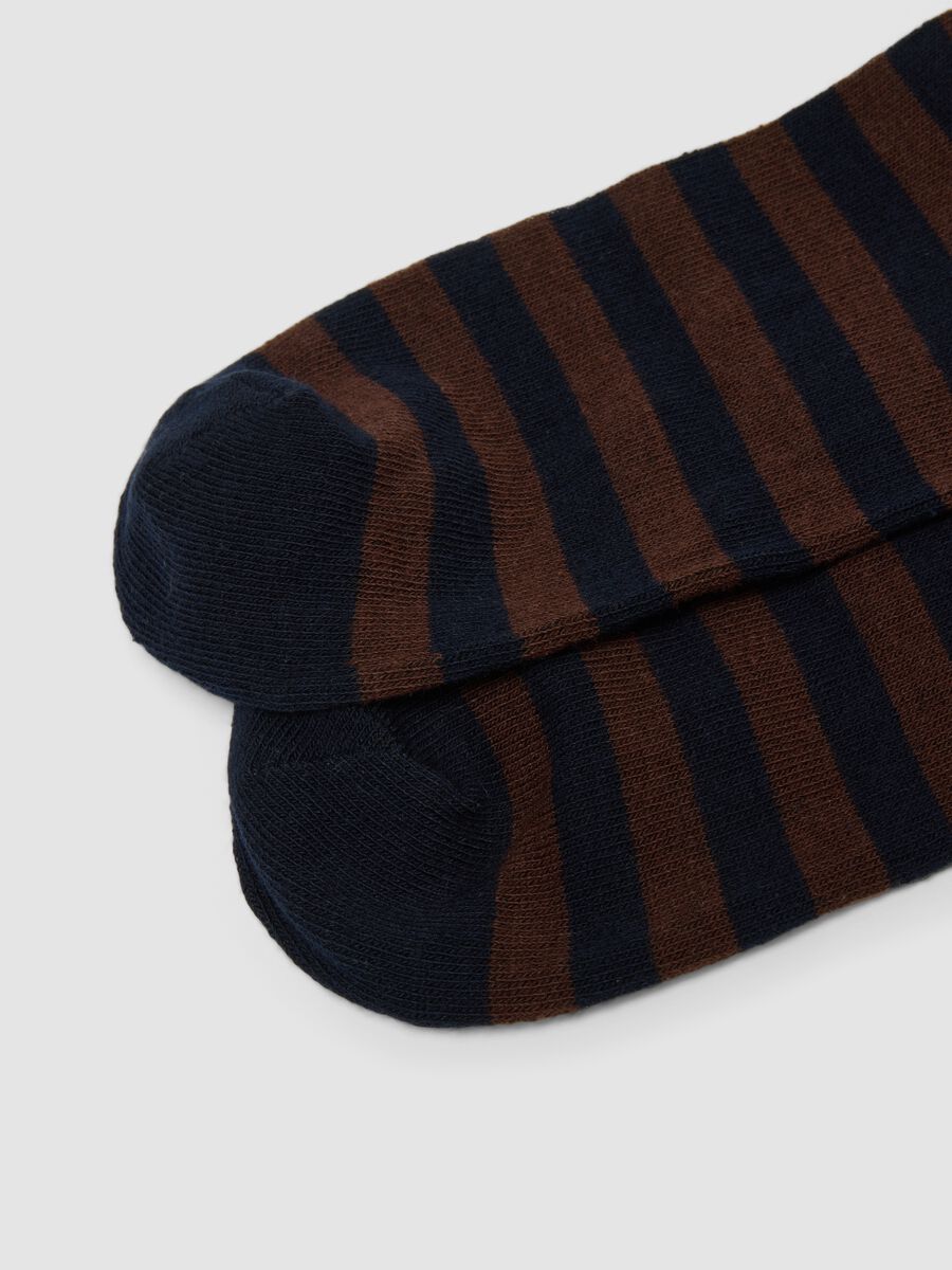 3-pack of blue organic stretch cotton mid-calf socks_1