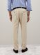 Beige stretch cotton trousers with carrot fit_3