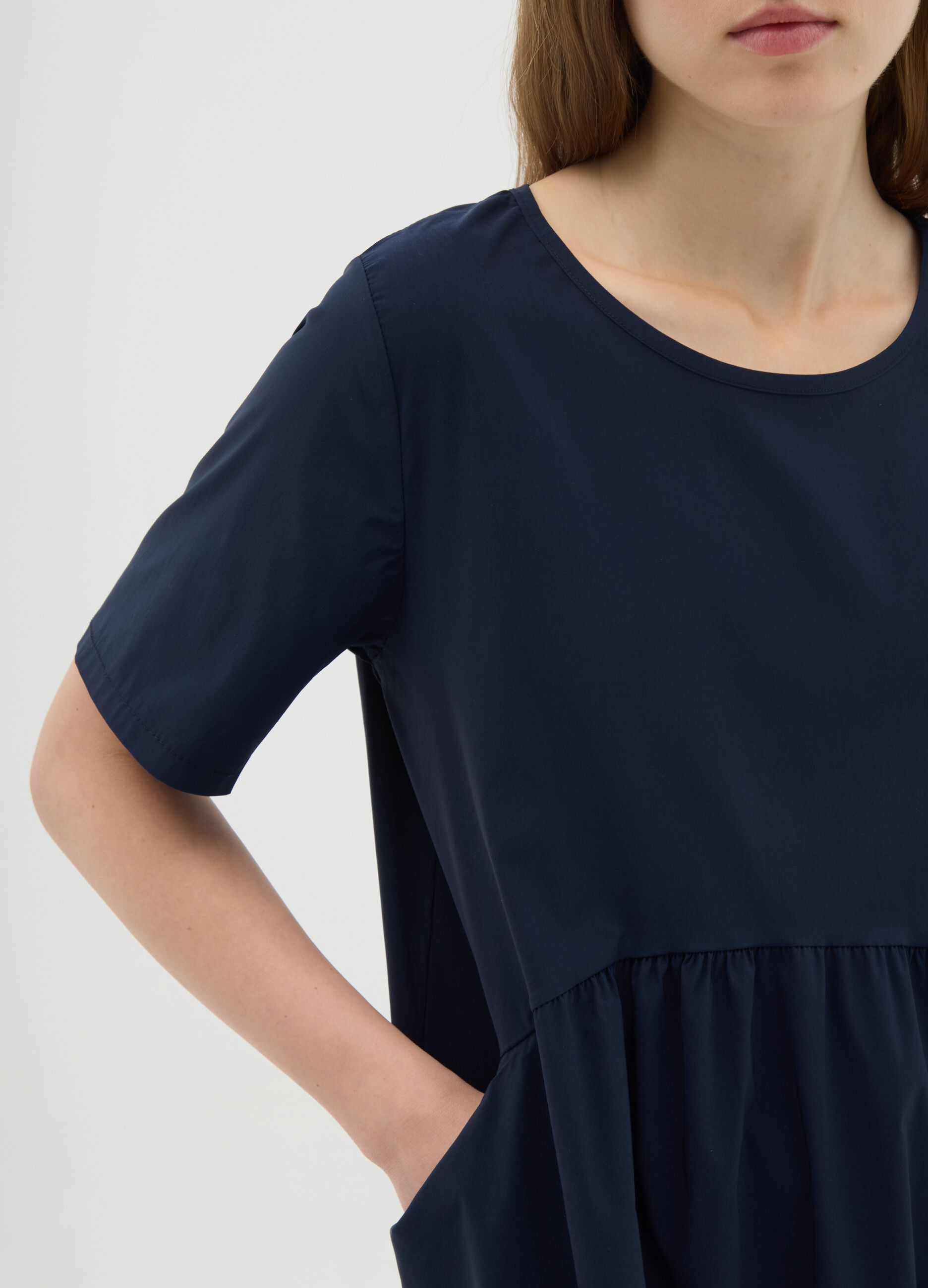 Abito da donna in misto verde regular fit