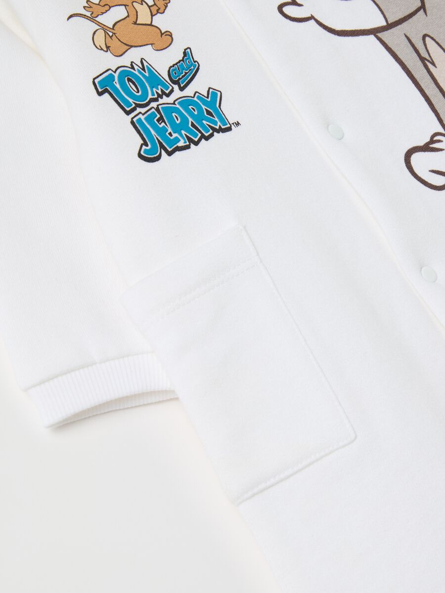 Tutina in cotone bio con stampa Tom & Jerry_2