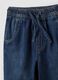 Navy cotton-viscose blend joggers with drawstring for boys_3