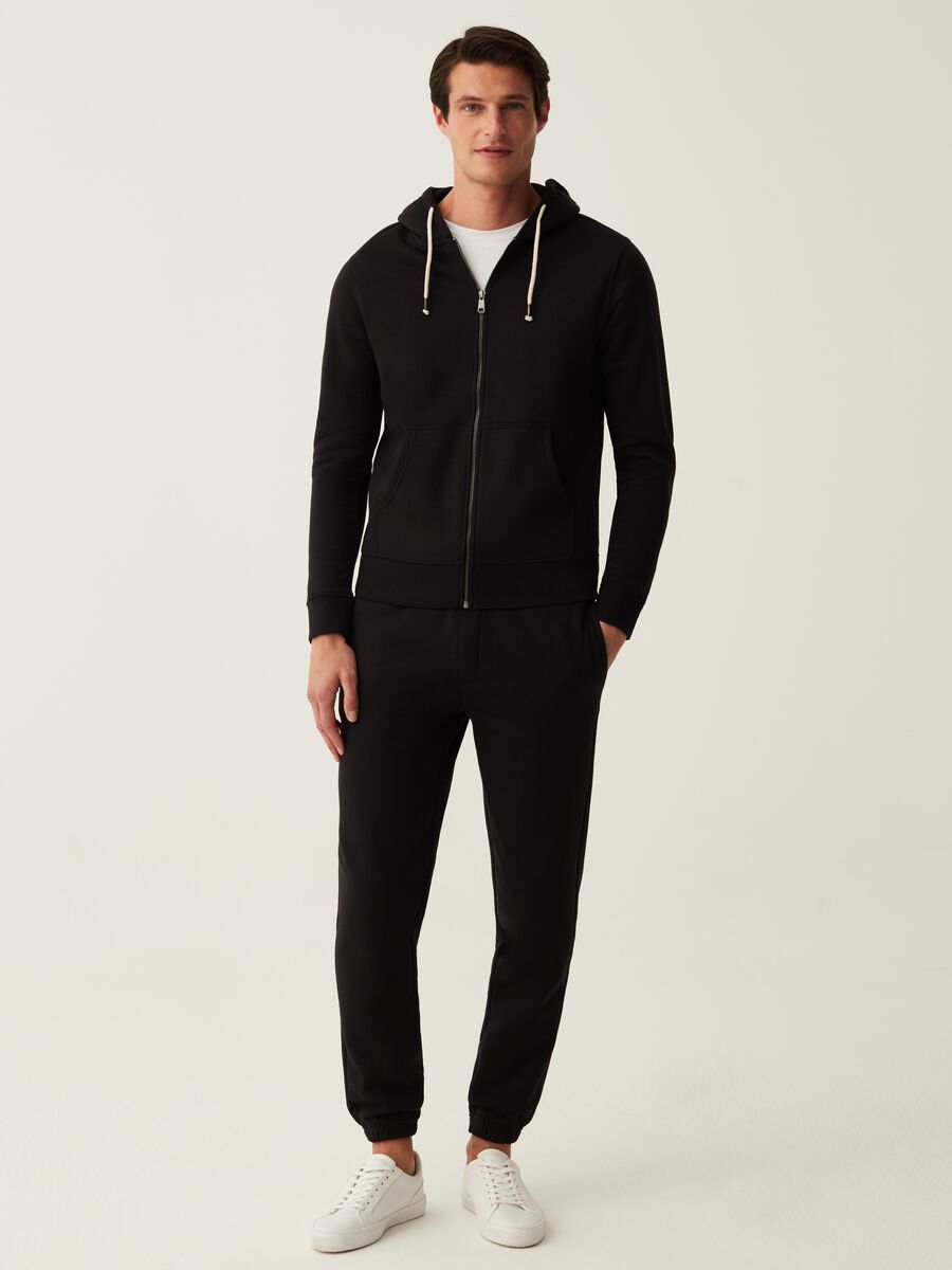 Joggers in felpa con coulisse_0