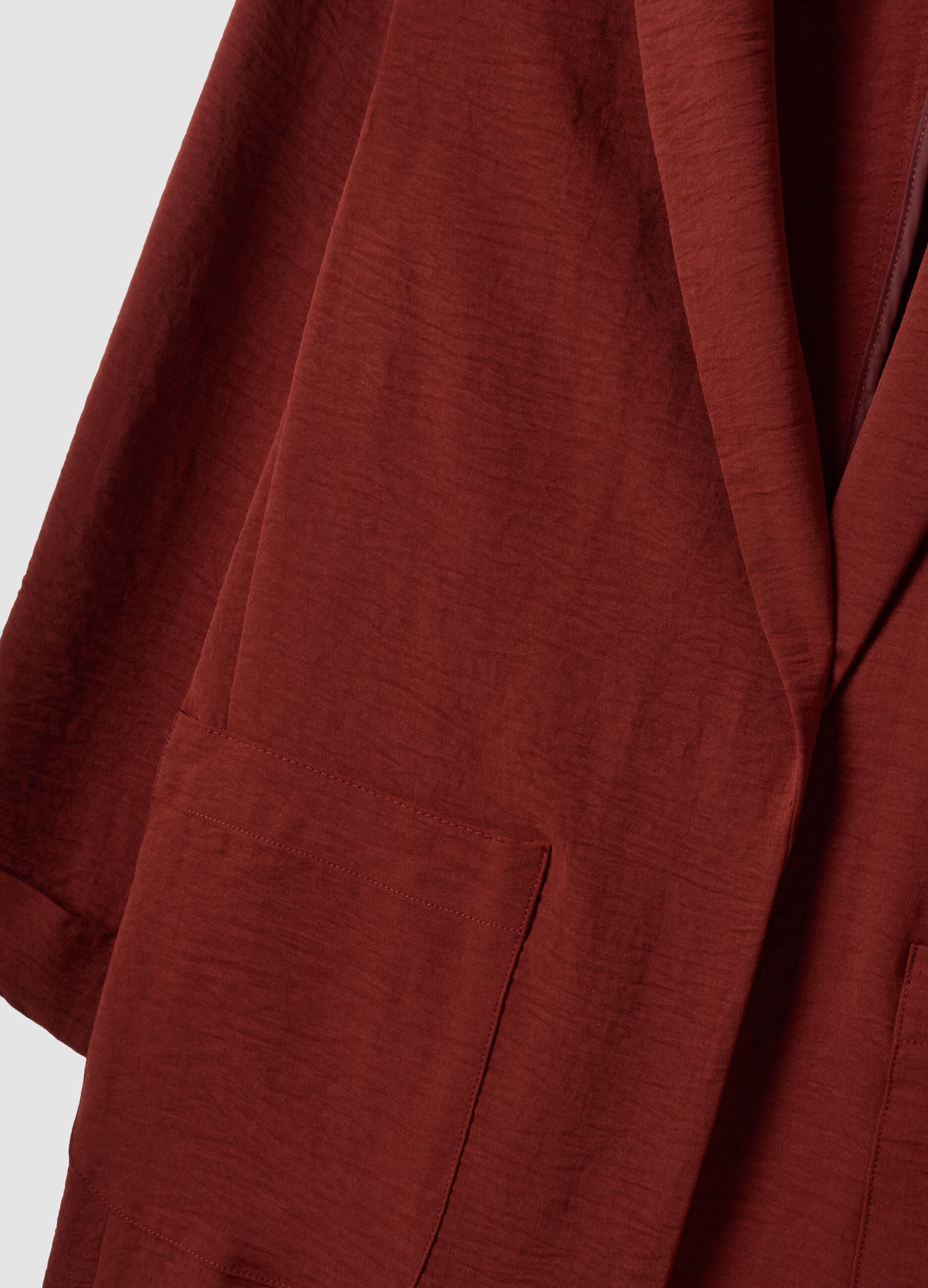 Red regular-fit blazer with classic lapels