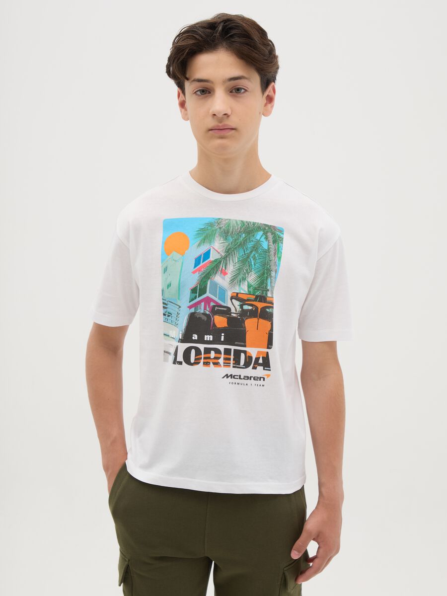 White T-shirt with Florida print_0