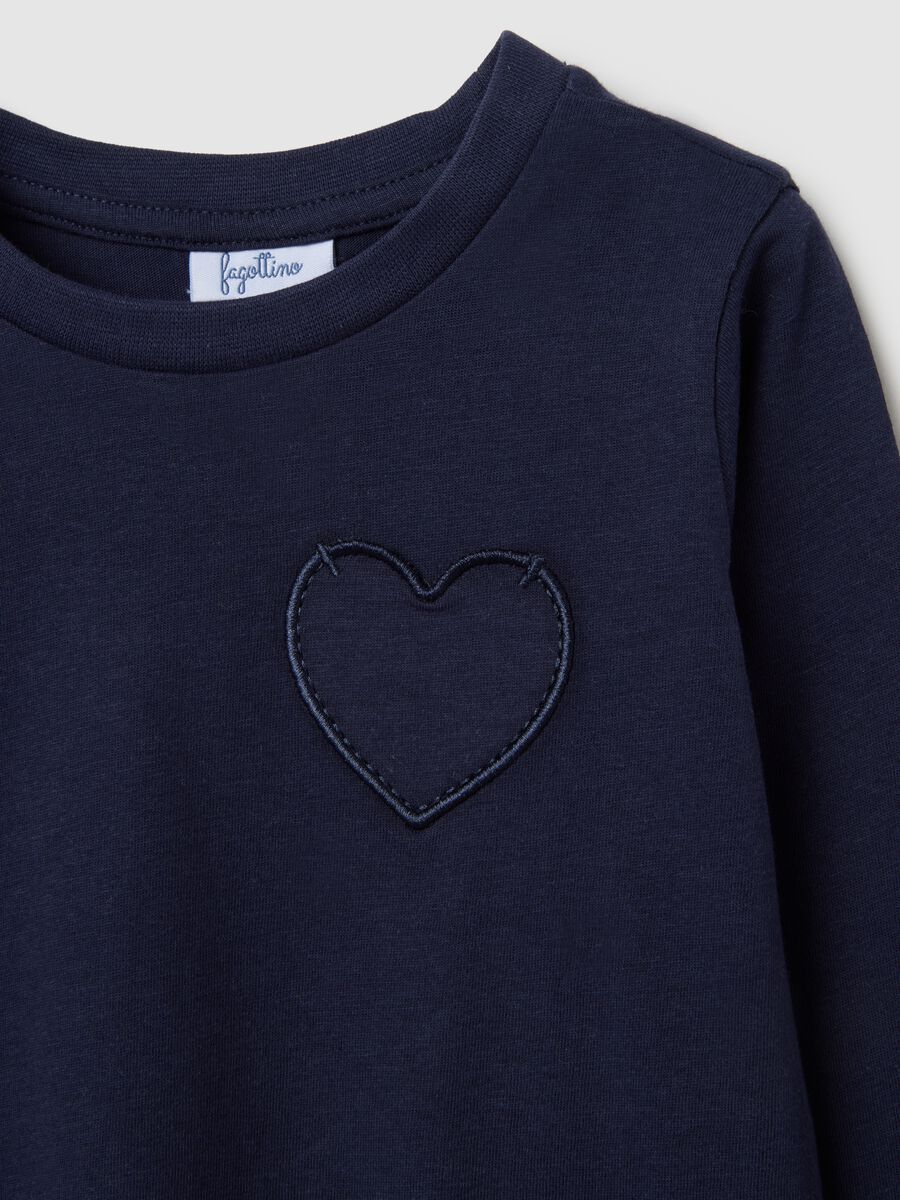 White Long Sleeve Cotton T-Shirt_2