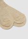 Beige Long Socks in Stretch Viscose Blend_2