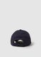 Children's blue pure cotton baseball cap with embroidered P_1
