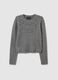 Grey regular fit jumper with decorative rhinestone details_4