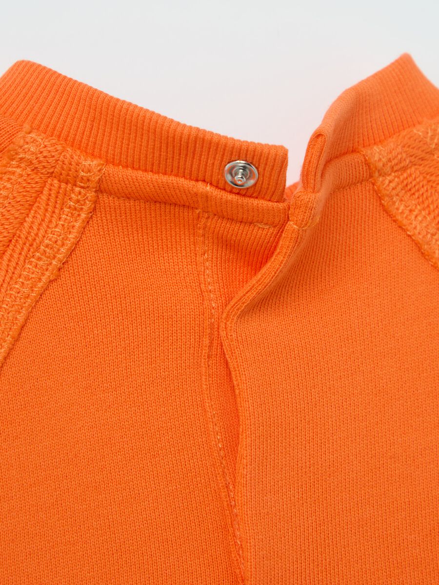Cotton sweatshirt with skater crocodile patch_3