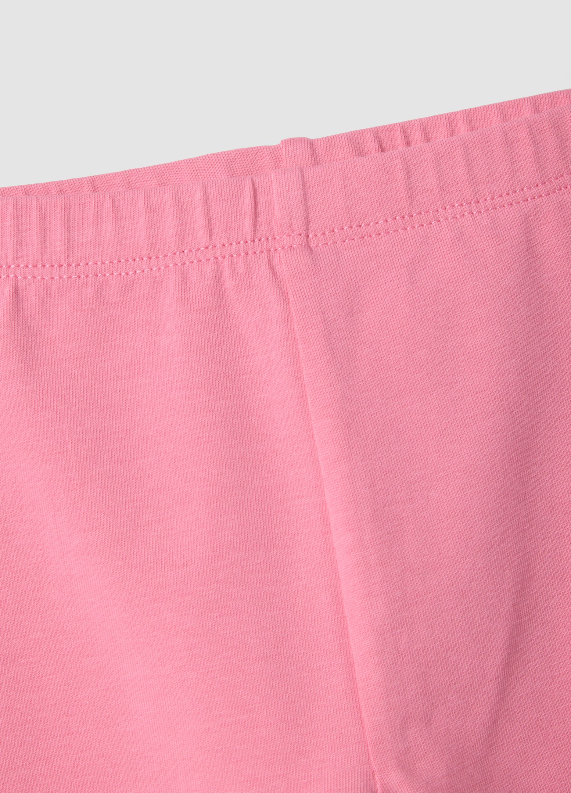 Pink organic cotton shorts